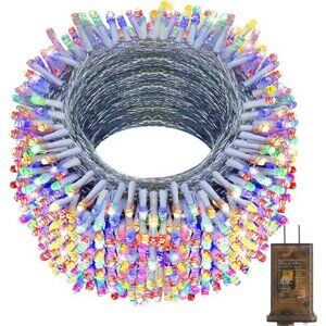 Outdoor LED String Lights 403ft 1000 Fairy Lights 8 Modes Timer